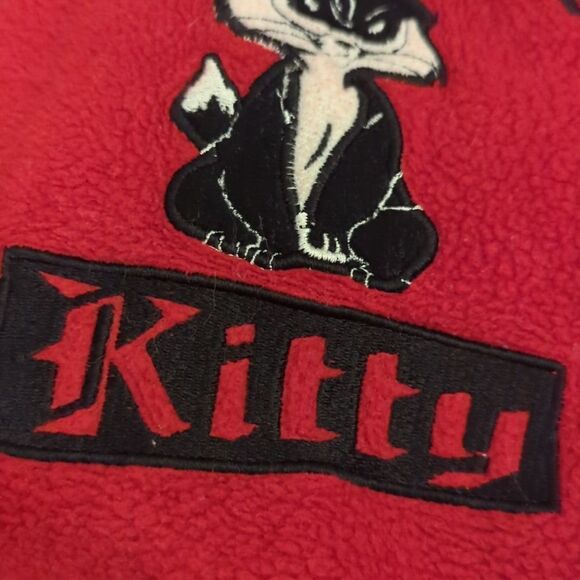 Warner Brothers Looney Tunes embroidered‎ Bad Kitty red hooded sweatshirt - Picture 6 of 8